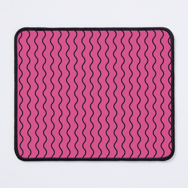 Item preview, Hot Pink And Black Waves Pattern designed and sold by pattern-archive.