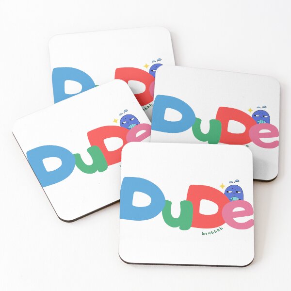 Item preview, Cute Dude Bruh Colorful Typography designed and sold by thenostalgicsketchbook.