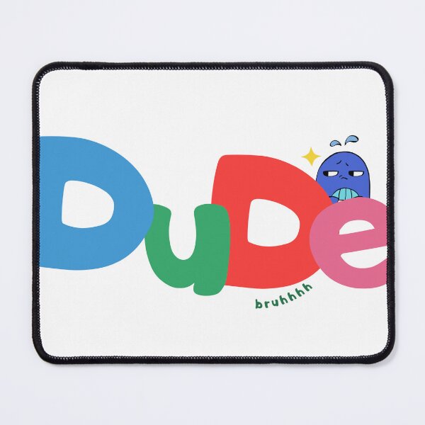Item preview, Cute Dude Bruh Colorful Typography designed and sold by thenostalgicsketchbook.