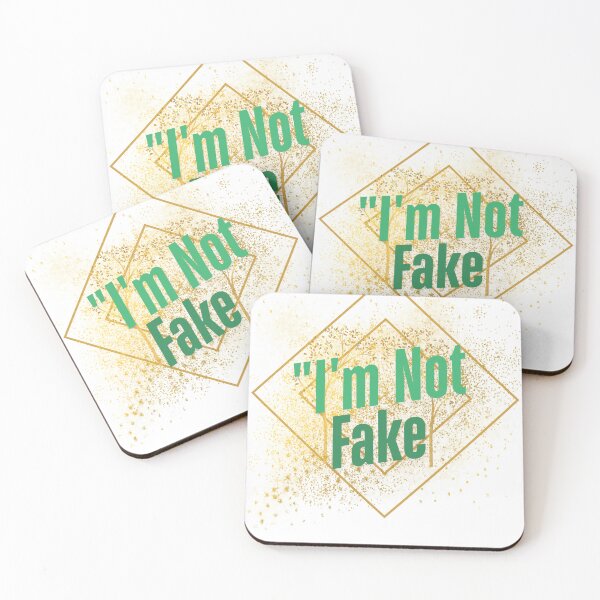 Item preview, I'm Not Fake | Real and Authentic Geometric Quote designed and sold by GraphixByHub.