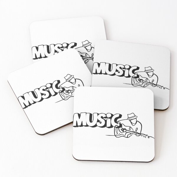 Item preview, Vintage Blues Guitarist Continuous Line Art designed and sold by thenostalgicsketchbook.