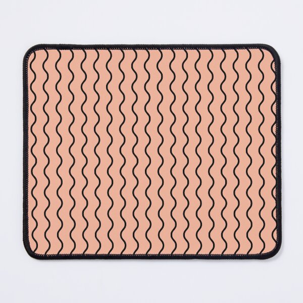 Item preview, Peach And Black Waves Pattern designed and sold by pattern-archive.