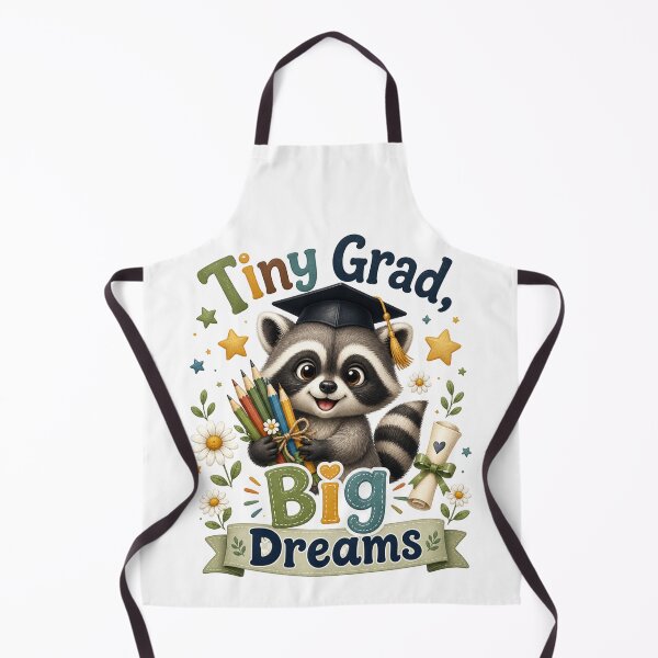 Item preview, Tiny Grad Big Dreams Cute Raccoon Graduation Gift designed and sold by PixelModeShop.