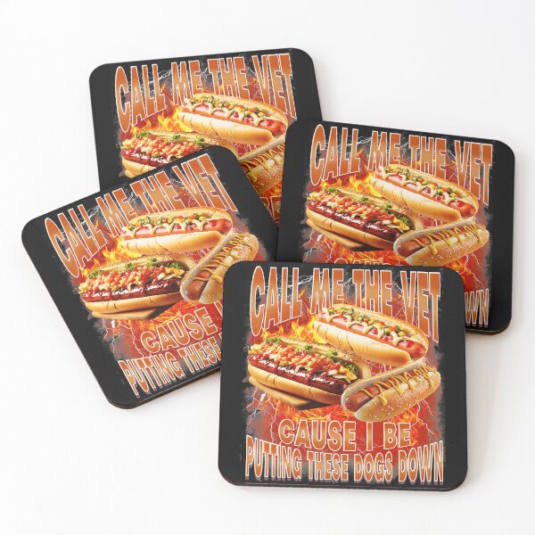 Item preview, Flaming Hot Dog Meme With Chaotic Cookout Humor Energy designed and sold by Masonixem.