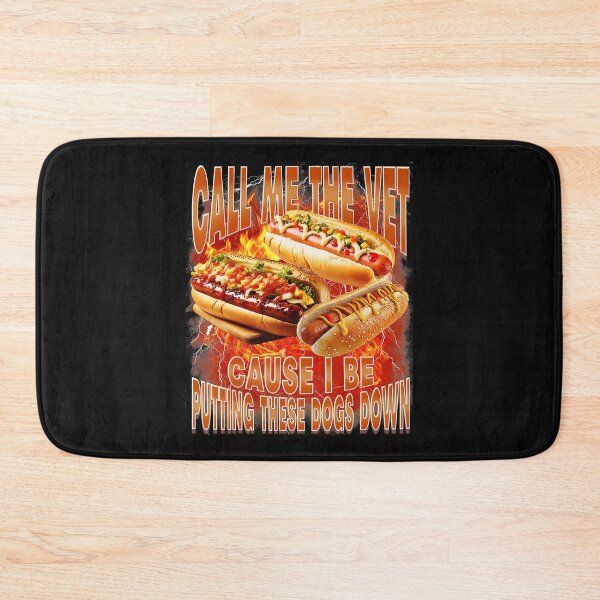 Item preview, Flaming Hot Dog Meme With Chaotic Cookout Humor Energy designed and sold by Masonixem.