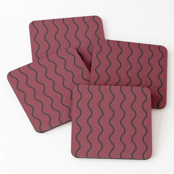 Item preview, Red And Black Waves Pattern designed and sold by pattern-archive.