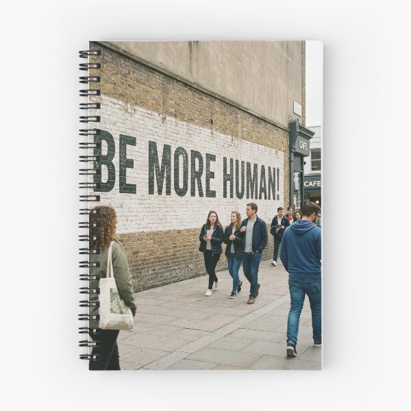 Item preview, BE MORE HUMAN A Motivational design designed and sold by GRAFFONYX.