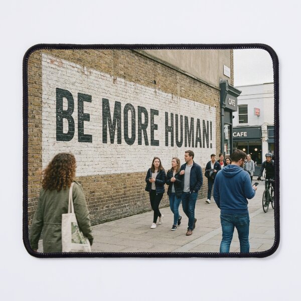 Item preview, BE MORE HUMAN A Motivational design designed and sold by GRAFFONYX.