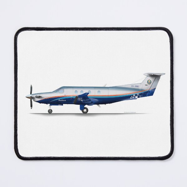 Item preview, PILATUS PC-12 VH-YDQ NORTHERN TERRITORY POLICE 2014 designed and sold by Grubby Fingers Aircraft Illustration.