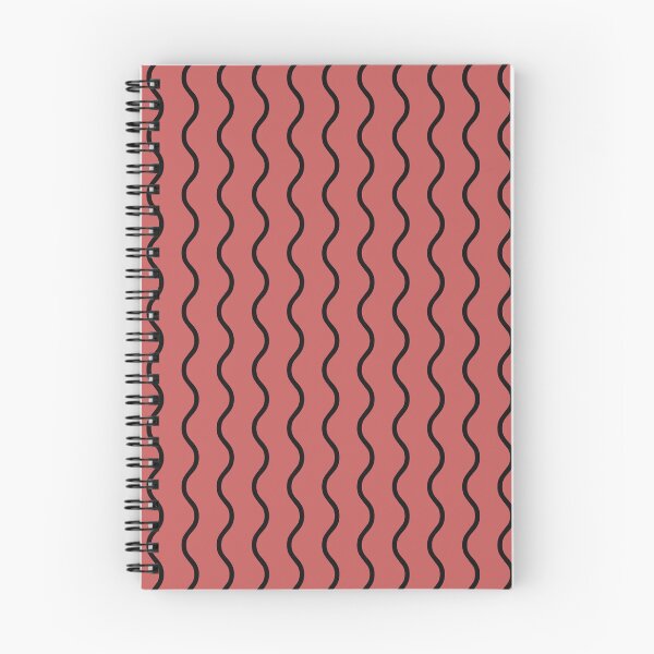 Item preview, Pastel Red And Black Waves Pattern designed and sold by pattern-archive.