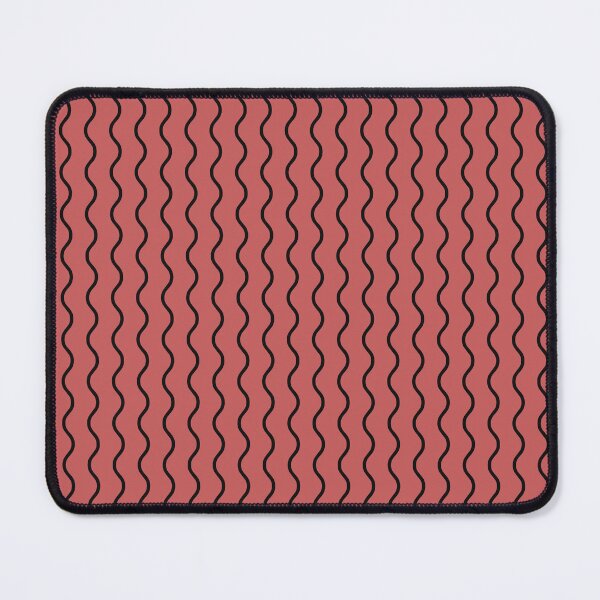 Item preview, Pastel Red And Black Waves Pattern designed and sold by pattern-archive.
