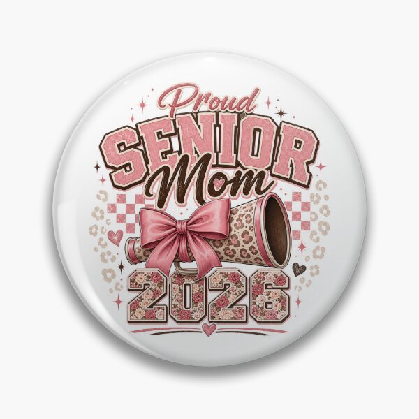 Item preview, Proud Senior Mom 2026 Pink Leopard Graduation Design designed and sold by PixelModeShop.