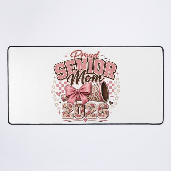 Item preview, Proud Senior Mom 2026 Pink Leopard Graduation Design designed and sold by PixelModeShop.