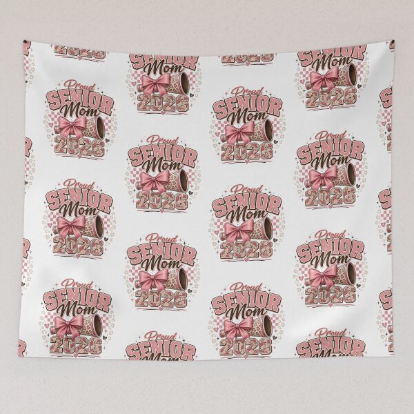 Item preview, Proud Senior Mom 2026 Pink Leopard Graduation Design designed and sold by PixelModeShop.