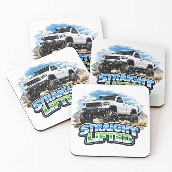 Item preview, White Truck Straight Lifted  designed and sold by Resilient Roots Customs Oakland.