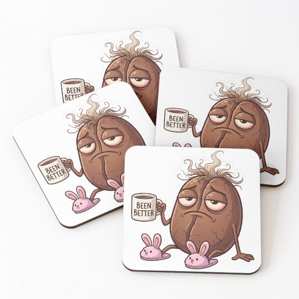 Item preview, Existential Coffee Bean Sticker designed and sold by CuteRage.