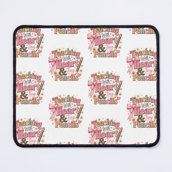 Item preview, Teaching With Heart and Tiny Pencils Cute Teacher Design designed and sold by PixelModeShop.