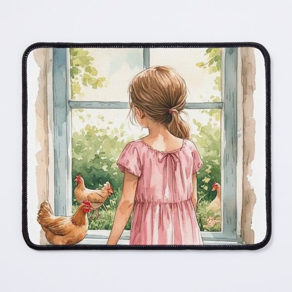 Item preview, The girl experimented with raising ducks and chickens. designed and sold by Whose-sweat.