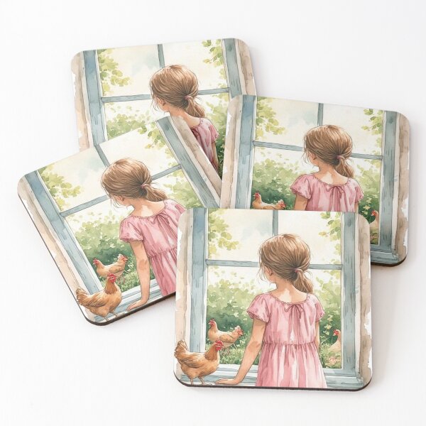 Item preview, The girl experimented with raising ducks and chickens. designed and sold by Whose-sweat.