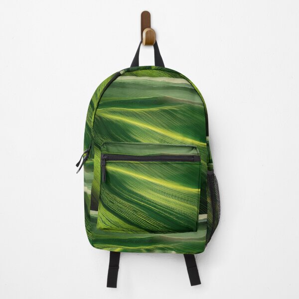 Item preview, Green Farmland Abstract – Lush Rolling Fields Landscape Sticker designed and sold by Picmagico.