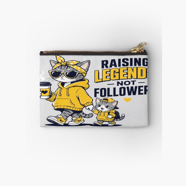 Item preview, Raising Legends Not Followers Cat Mom Cute Matching Hoodie Style Graphic designed and sold by ArtoryNest.