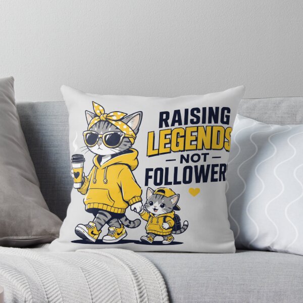 Item preview, Raising Legends Not Followers Cat Mom Cute Matching Hoodie Style Graphic designed and sold by ArtoryNest.