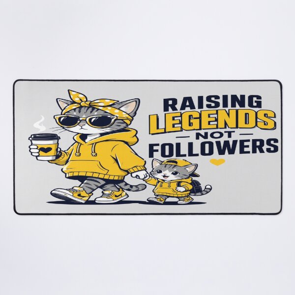 Item preview, Raising Legends Not Followers Cat Mom Cute Matching Hoodie Style Graphic designed and sold by ArtoryNest.