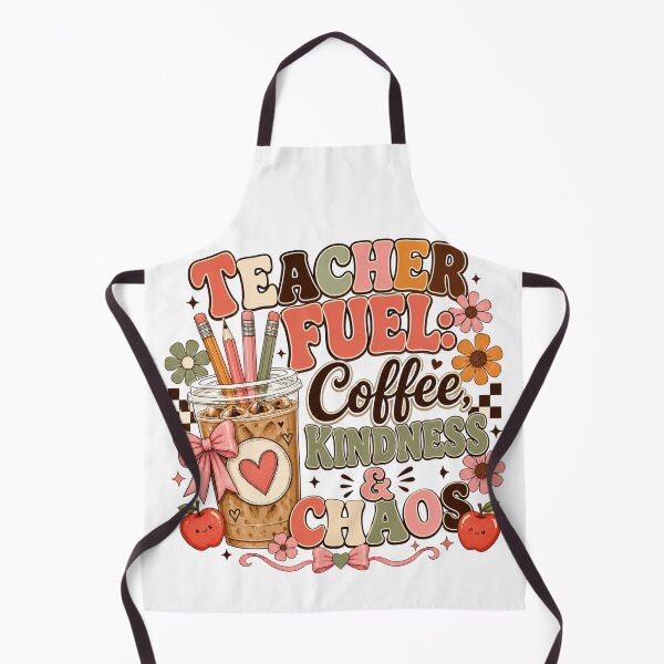 Item preview, Teacher Fuel Coffee Kindness and Chaos Cute Teacher Design designed and sold by PixelModeShop.