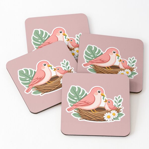 Item preview, Cute Mother Bird and Baby Chick Nest - Happy Global Day of Parents designed and sold by Picmagico.