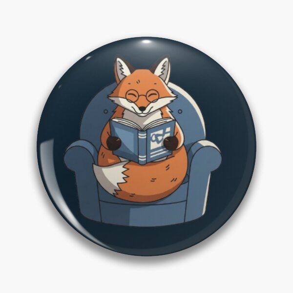 Item preview, Bookish Fox – Whimsical Reading Animal Design designed and sold by Dogandesighn.