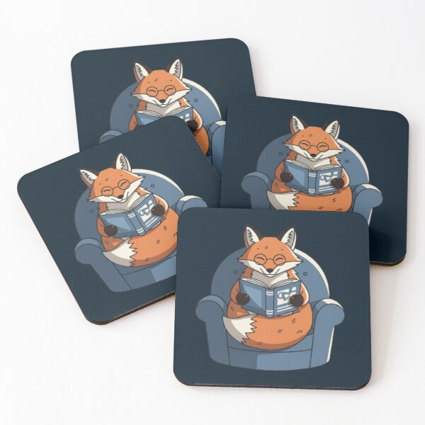 Item preview, Bookish Fox – Whimsical Reading Animal Design designed and sold by Dogandesighn.