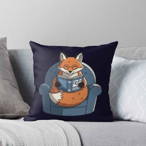 Item preview, Bookish Fox – Whimsical Reading Animal Design designed and sold by Dogandesighn.