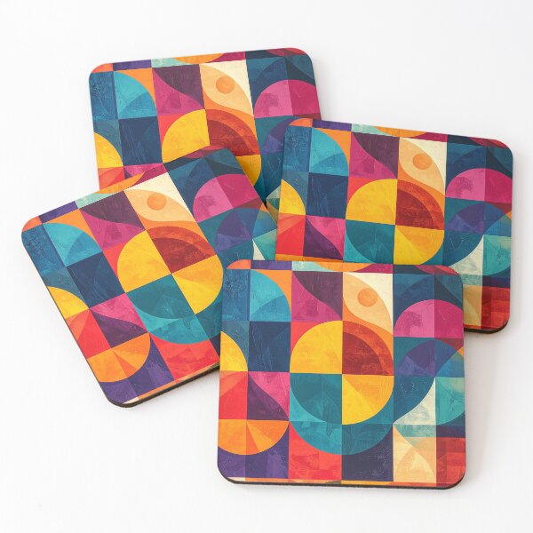 Item preview, Retro Geometric Color Blocks designed and sold by Sasas Design.