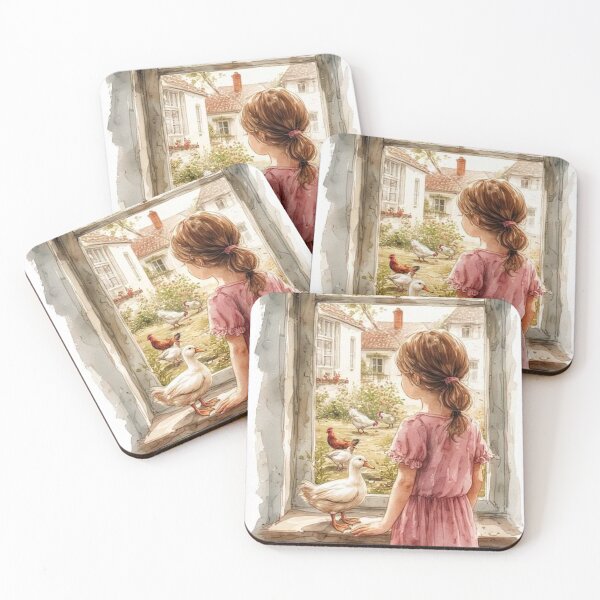 Item preview, The girl experimented with raising ducks and chickens. designed and sold by Whose-sweat.