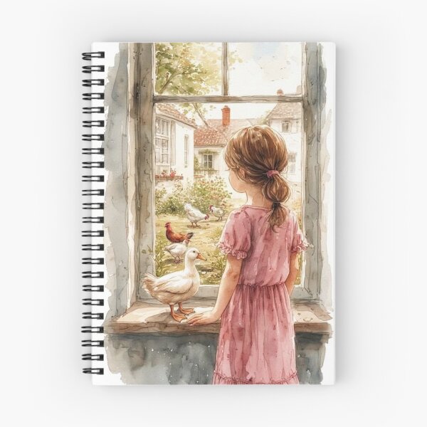 Item preview, The girl experimented with raising ducks and chickens. designed and sold by Whose-sweat.