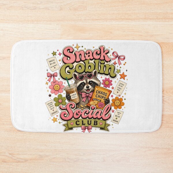Item preview, Snack Goblin Social Club Cute Raccoon Snack Lover Design designed and sold by PixelModeShop.