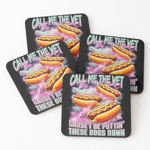 Item preview, Funny Hot Dog Meme With Chaotic Retro Humor Energy designed and sold by Masonixem.