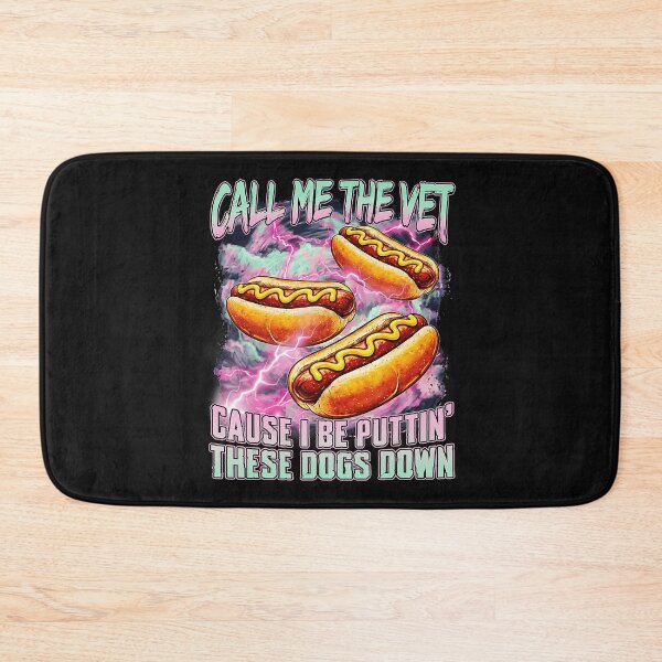 Item preview, Funny Hot Dog Meme With Chaotic Retro Humor Energy designed and sold by Masonixem.