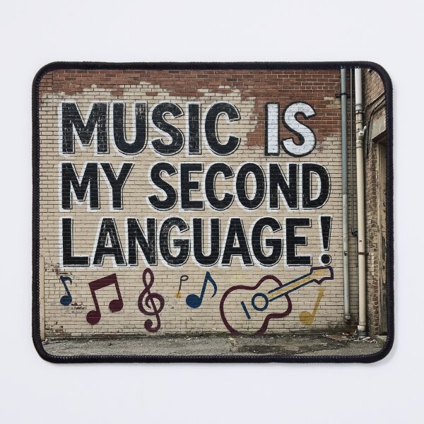 Item preview, Music Is My Second Language designed and sold by GRAFFONYX.