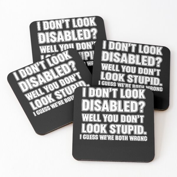 Item preview, Disability Awareness I Dont Look Disabled Quote designed and sold by LuminOrb.