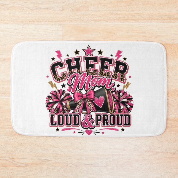 Item preview, Cheer Mom Loud and Proud Pink Leopard Cheerleading Design designed and sold by PixelModeShop.