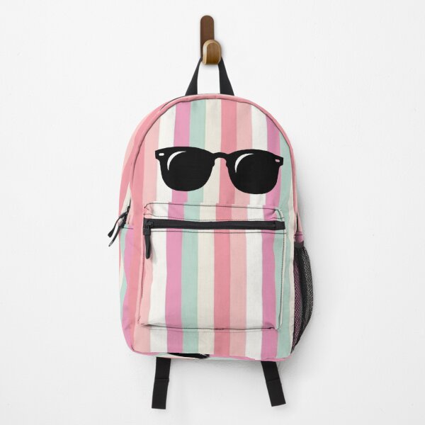 Item preview, Pink stripes with sunnies designed and sold by Meli-moo.