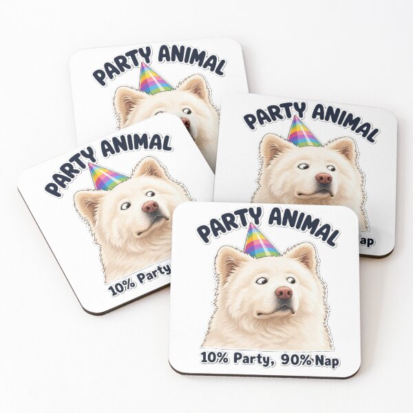 Item preview, Funny Fluffy Dog Party Animal - 10% Party 90% Nap designed and sold by Cartoon art with a purpose ❤️ Supporting Althea’s journey.