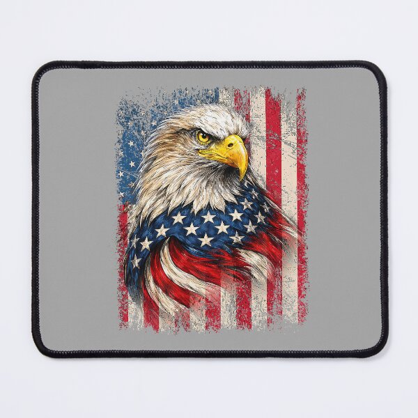 Item preview, American Flag Bald Eagle Patriotic Red White Blue 4th July designed and sold by ArleneRowe.