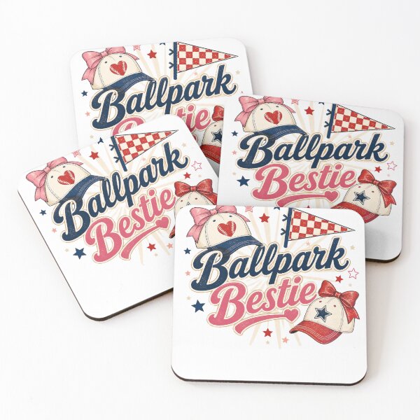 Item preview, Ballpark Bestie Cute Baseball Game Day Coquette Design designed and sold by PixelModeShop.