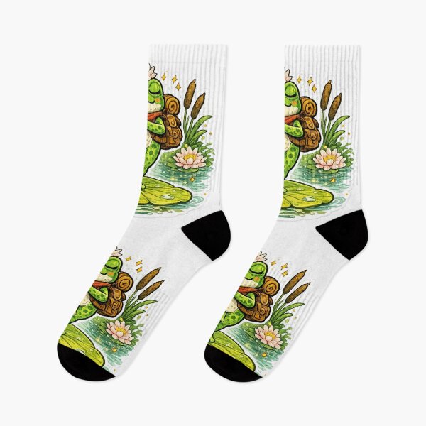 Item preview, Yoga Frog on Lily Pad – Peaceful Tree Pose Cartoon Meditation Art designed and sold by ArtsyExplorer.