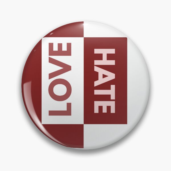 Item preview, Love Hate Minimalist Bold Typography Quote designed and sold by FMSeamlessArt.