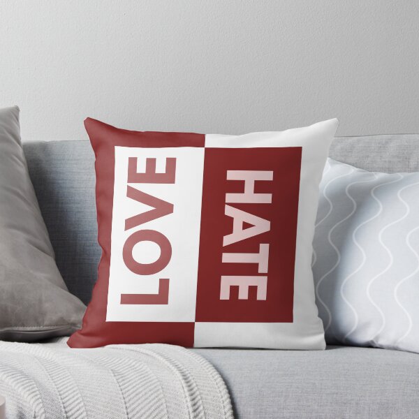 Item preview, Love Hate Minimalist Bold Typography Quote designed and sold by FMSeamlessArt.