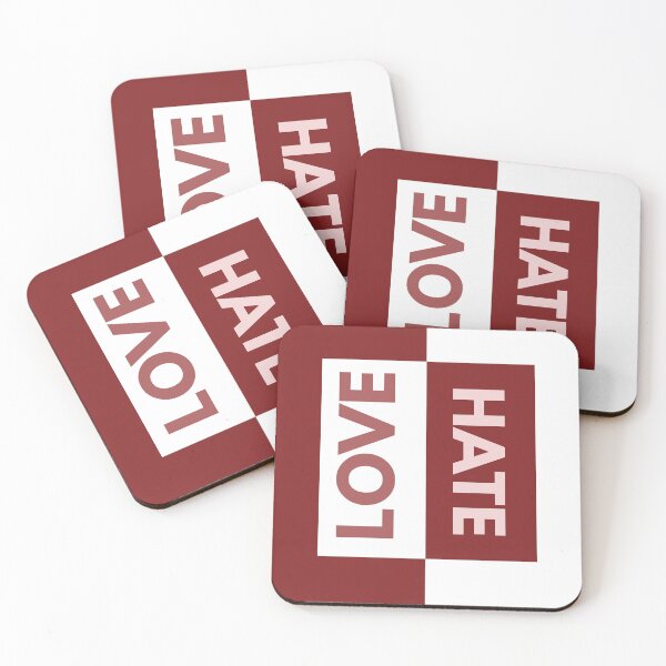 Item preview, Love Hate Minimalist Bold Typography Quote designed and sold by FMSeamlessArt.