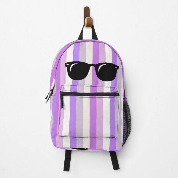 Item preview, Purple stripes with sunnies designed and sold by Meli-moo.
